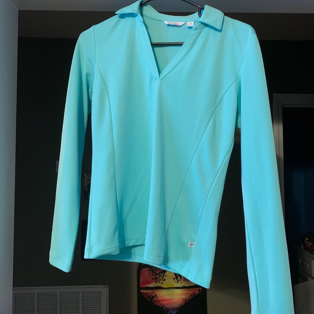 Teal pullover